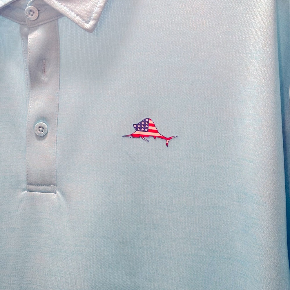 Men’s Ocean & Coast Fishing Polo Shirt.only been worn 1x